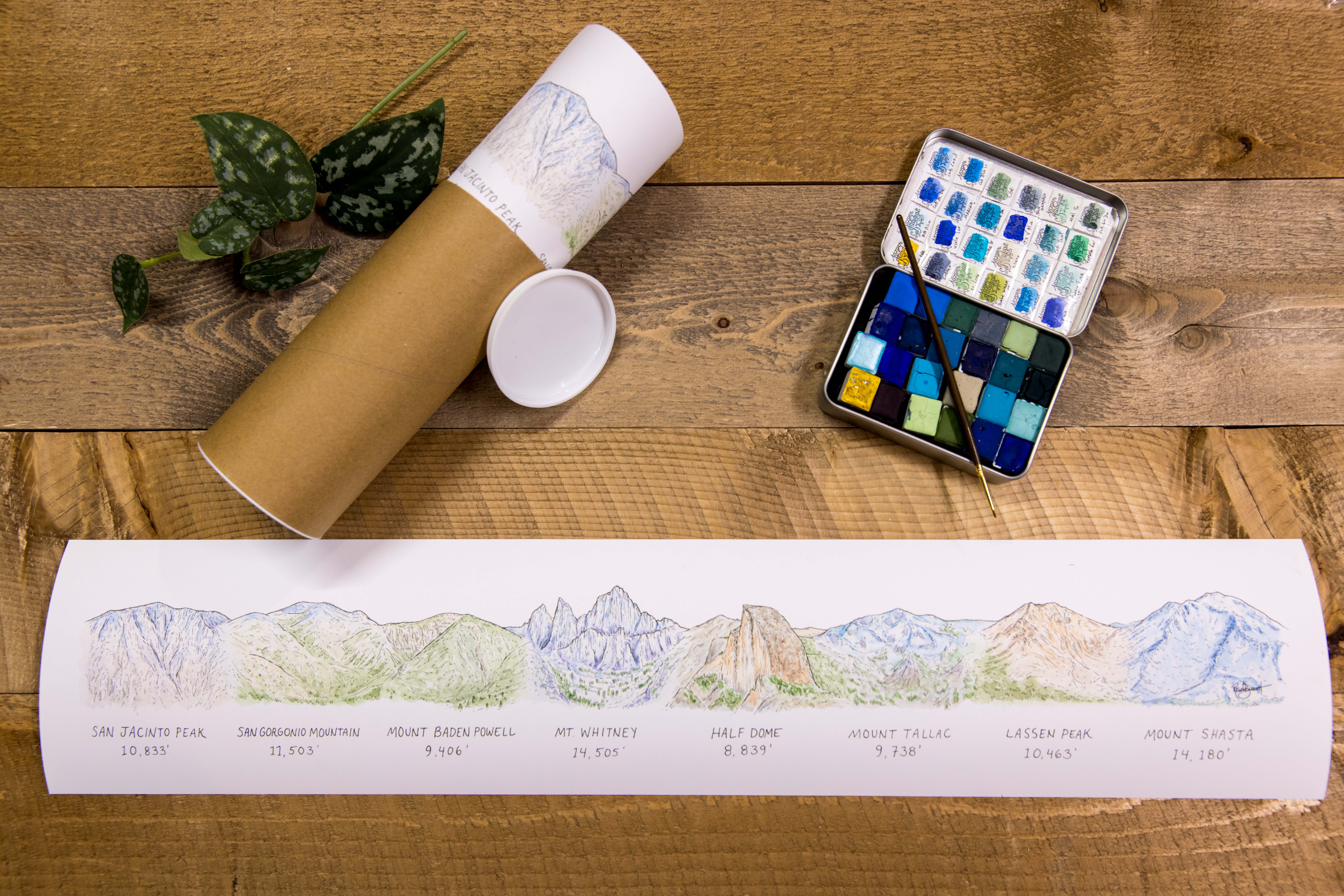 Hiker Booty - Wholesale Art Print - California Mountainscape1