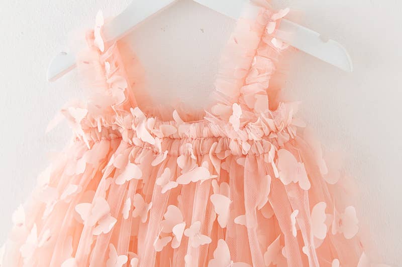 Little Trendy - Wholesale Dress - Kids - Girls 3D butterfly mesh Princess fairy dress 1