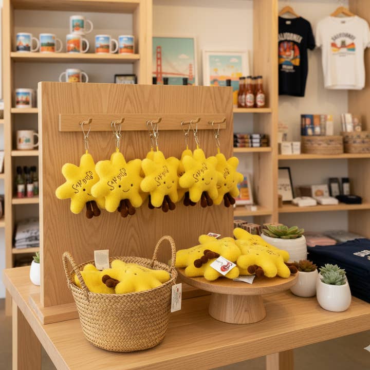 La Ranchita's - Wholesale Keychain - Unisex - San Diego Sun Plush + Bag Charm + San Diego Hat 1