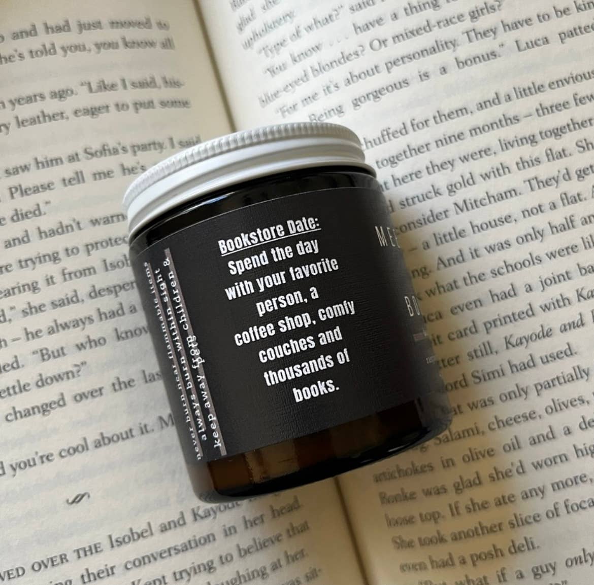 A Scent Story Candle Co - Wholesale Jar/Filled Candle - Meet Me at the Bookstore | Bookish Candle | Soy Wax2