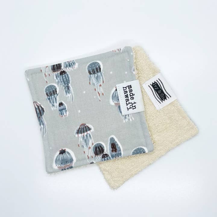 Tecido ecológico - água-viva - feito sob encomenda por atacado de Ivy & Co.