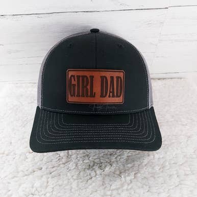 Trendy Transfers - Wholesale Patch - Girl Dad Leather Hat Patch0