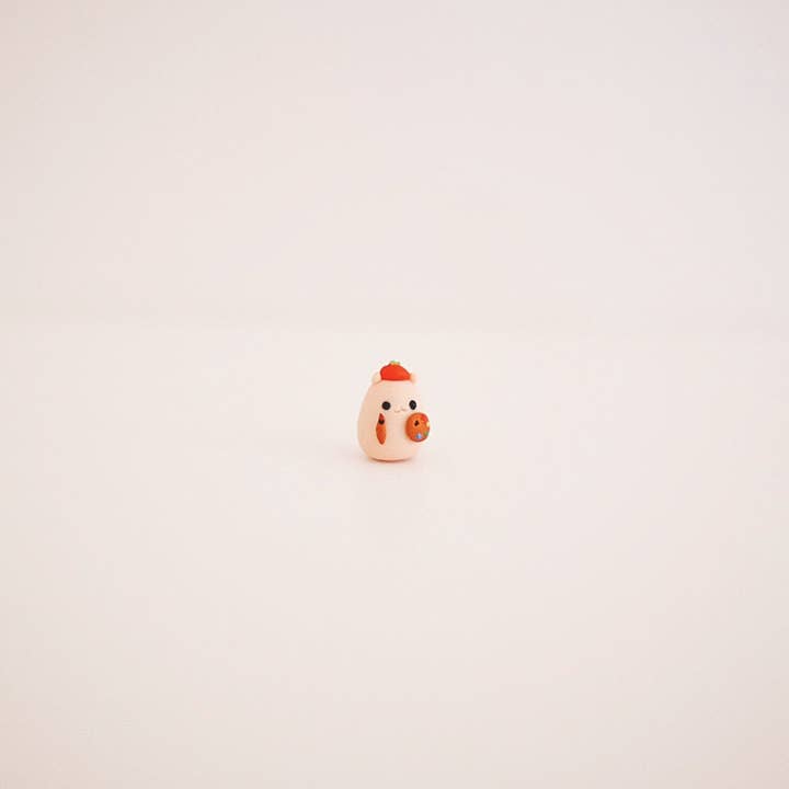 Painter Hammy Clay Buddy | Handmade for wholesale by Seenee Scribbles