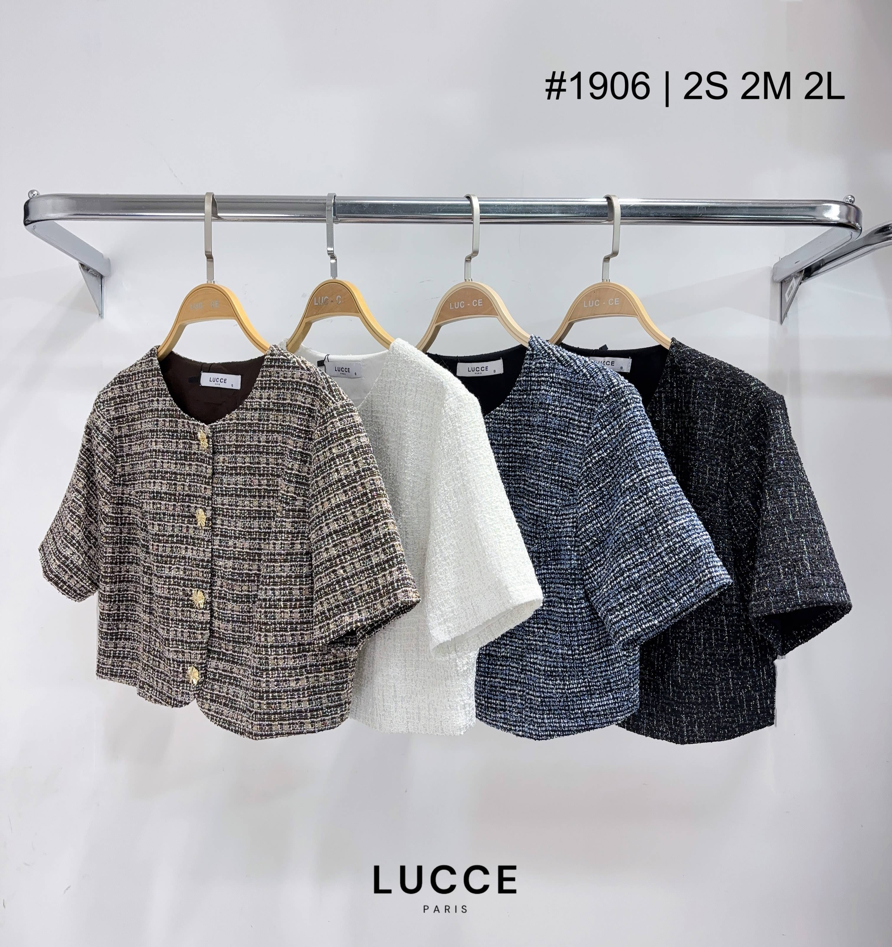 LUCCE - Vendita all'ingrosso Giacca - Donna - Giacca a maniche corte in tweed - VE19062