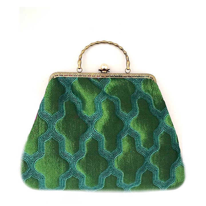 Maria Sole Rodriguez - Wholesale Clutch Bag - Women's - Bassoon Perla Medium, bag with pearl, handmade, Italy22