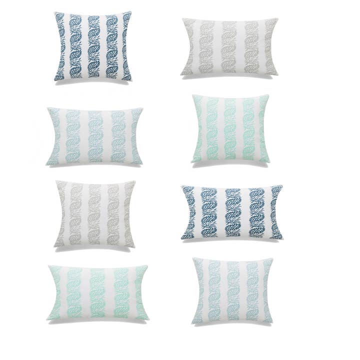 Blocktrycksmönstrad prydnadskudde för wholesale av HUIRESOURCE