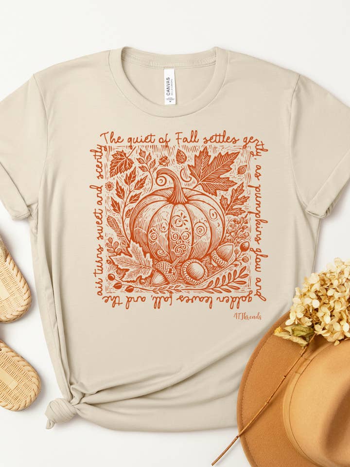 Pumpkin Fall Words (Orange) for wholesale by Forty One Threads Wholesale