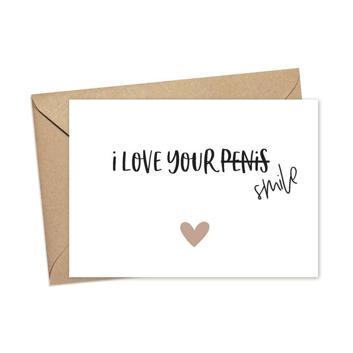 I Love Your Smile | A2 for wholesale by Lost In Lettering