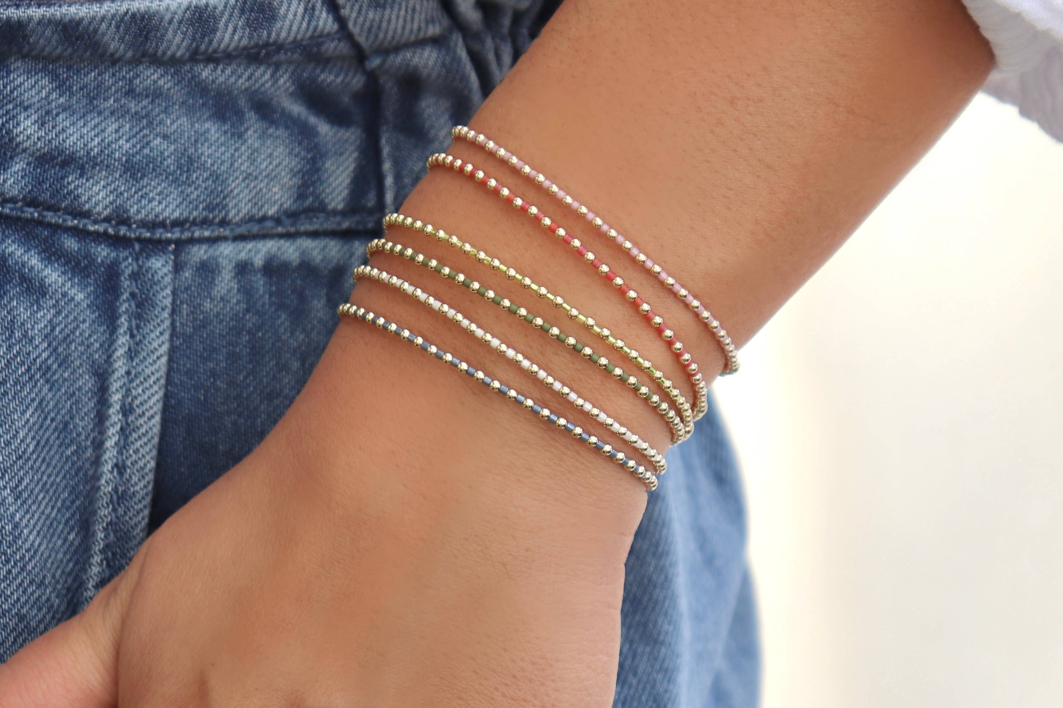 Kaylie Dawn Jewelry - Wholesale Beaded Bracelet - Stevie Super Delicate Gold Filled Bead & Miyuki Bracelet4