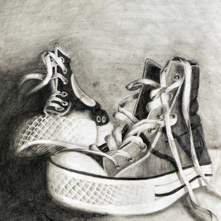 Disegno da parete Rustic Converse per la vendita all'ingrosso da parte di Uncommon Canvas Co