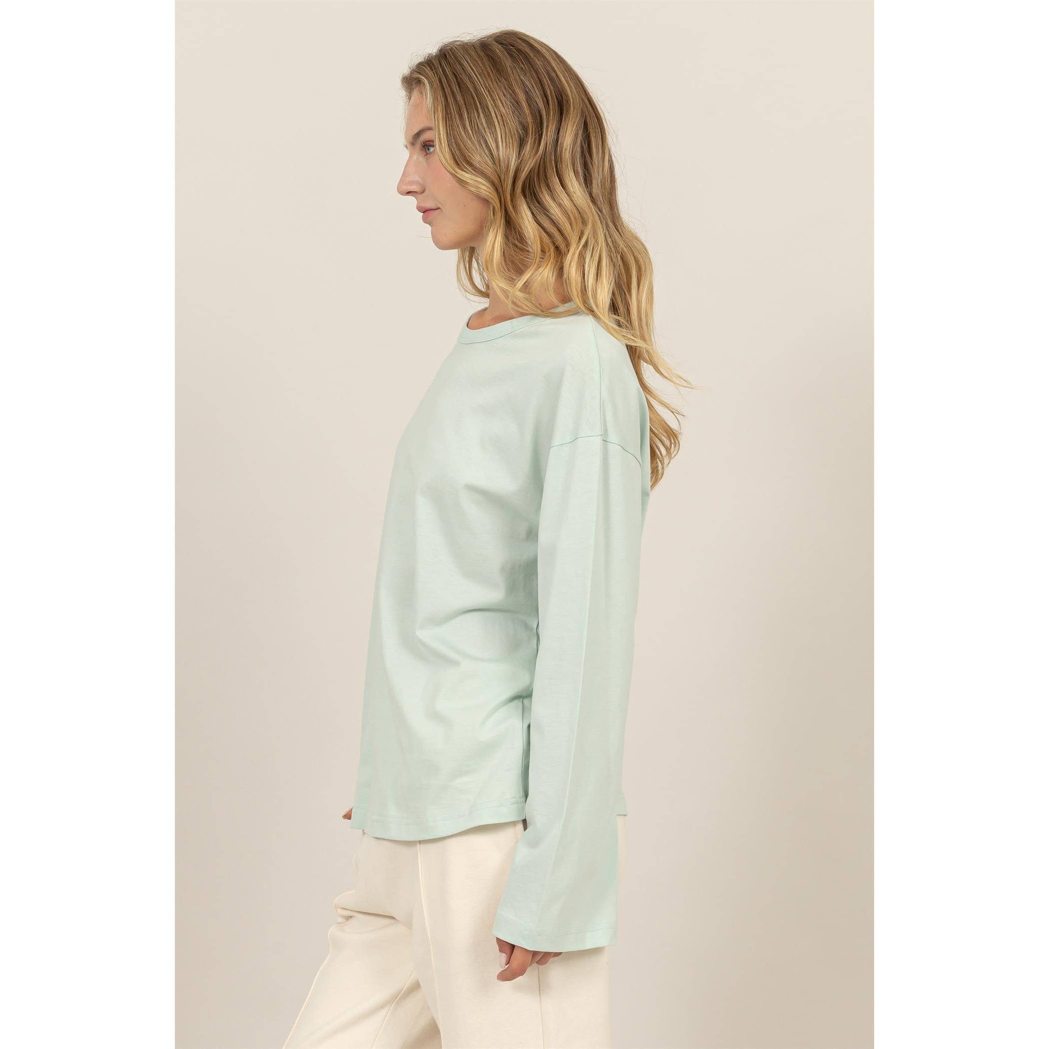 HYFVE – wholesale T-shirt (utan tryck) – Dam – Långärmad T-shirt med rund hals10