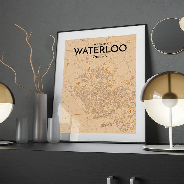 OurPoster.com - Wholesale Poster - Waterloo City Map Poster150