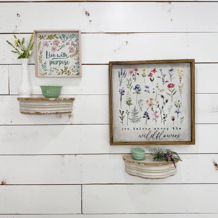 Hangout Home - Wholesale Sign - You Belong Among the Wildflowers - Framed Canvas Wall Art4