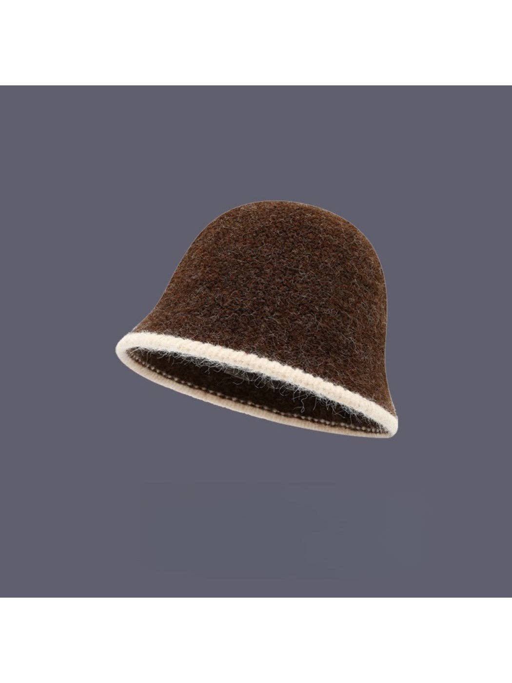 Funkyrel® Atzbranding Limited - Wholesale Bucket Hat - Women's - Haila - Color-Block Knitted Bucket Hat for Women4