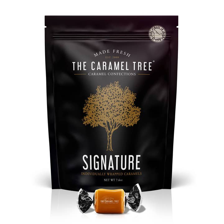 Signature Caramel Pouch 7.6oz and other Purchase Wholesale caramelos. Free Returns & Net 60 Terms on Faire trending on Faire.