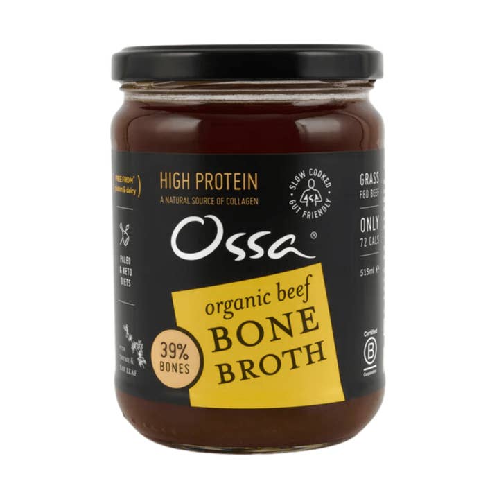 Organic Beef Bone Broth Ambient 515ml for wholesale by Ossa Organic