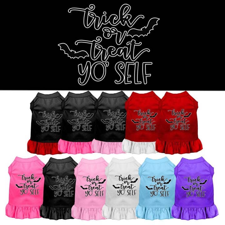 Halloween Huisdier Jurk "Trick Or Treat Yo' Self" voor wholesale door As You Wish Apparel
