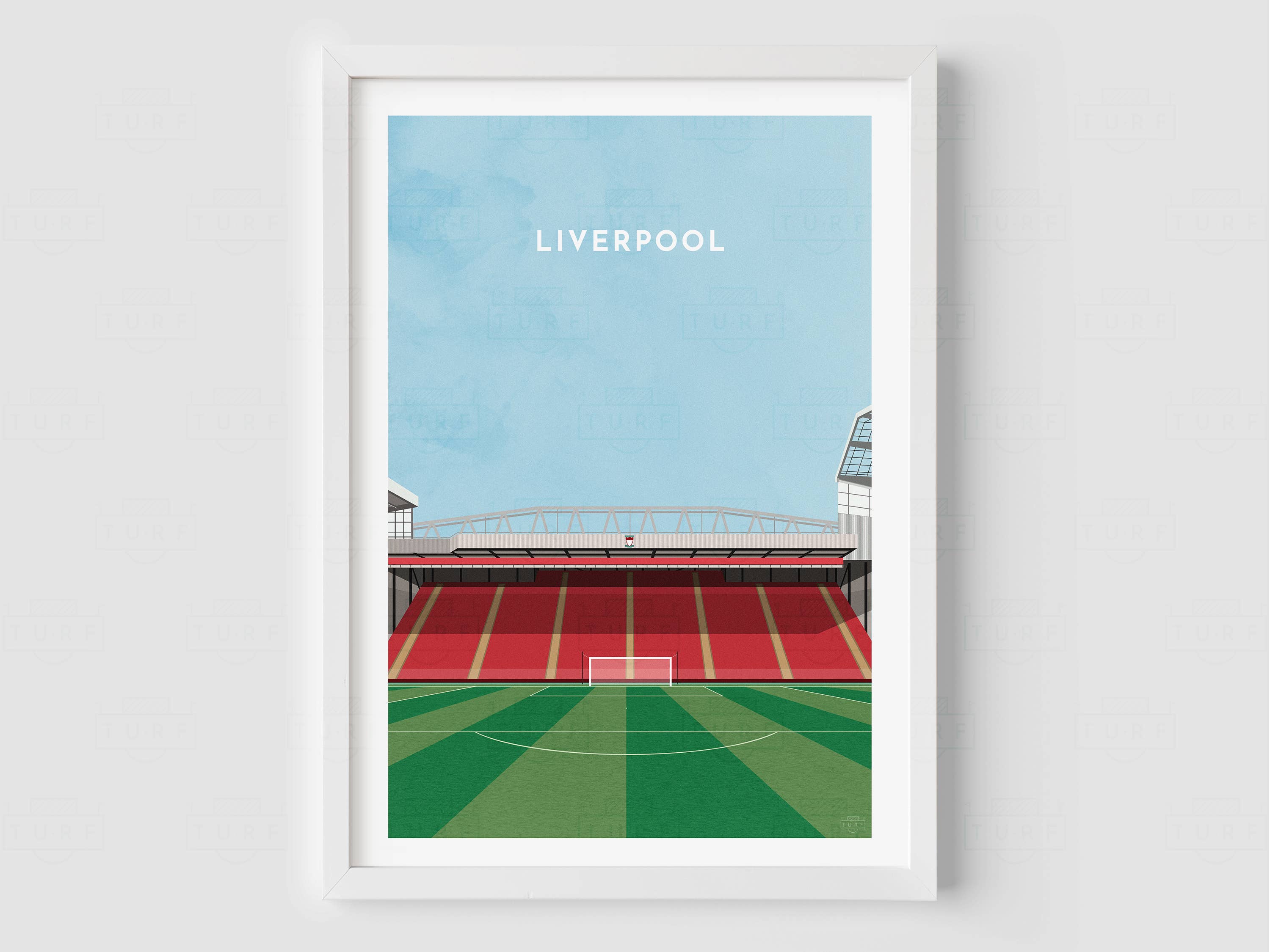 Turf Football Art – wholesale Art print – Any Football Stadium - Contemporary Illustrated Art Print2