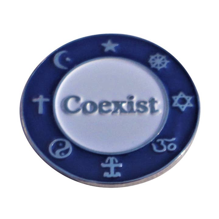 Coexist Ball Marker - Blue for wholesale by Fun Markers