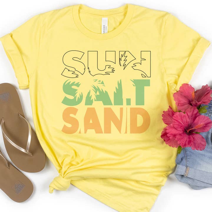 House Of Rodan - Wholesale T-Shirt (Graphic) - Women's - Sun Salt Sand - Beach Life Vacation T-Shirt