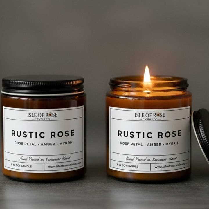 Rustic Rose for wholesale by Isle of Rose Candle Co.