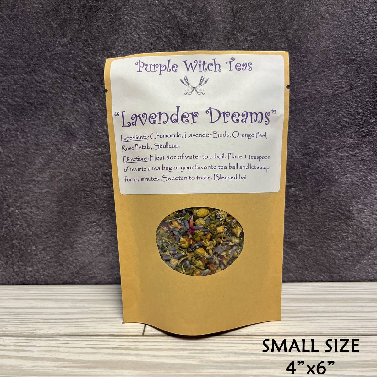 Purple Witch Teas LLC – Chá solto por atacado – Lavender Dreams - Tisana Floral Herbal Sleepytime1