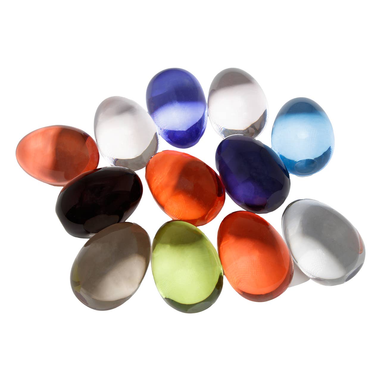 Kavana Decor by The Import Collection - Wholesale Decorative Tabletop Object - Chroma Acrylic Eggs -Set 127