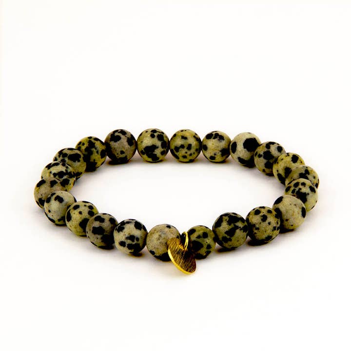 Dalmatian Jasper Stone Mala Bracelet for wholesale by Santore Jewelry Company