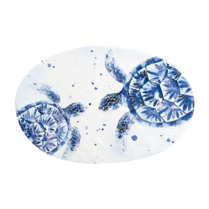 Indigo, 17" Oval Platter for wholesale by Supreme Housewares
