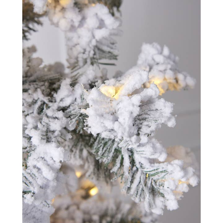 Christmas Place Inc. - Wholesale Artificial Christmas Tree - 9ft Snowy Fairbanks Tree with LED Lights