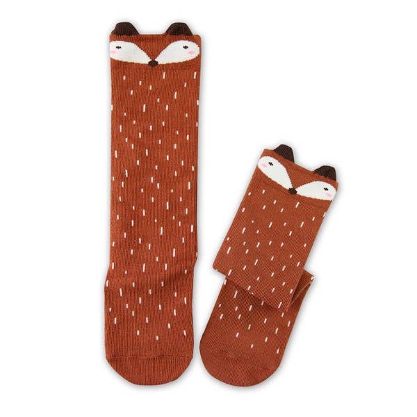 Raccoon- Brown Knee Socks for wholesale on Faire