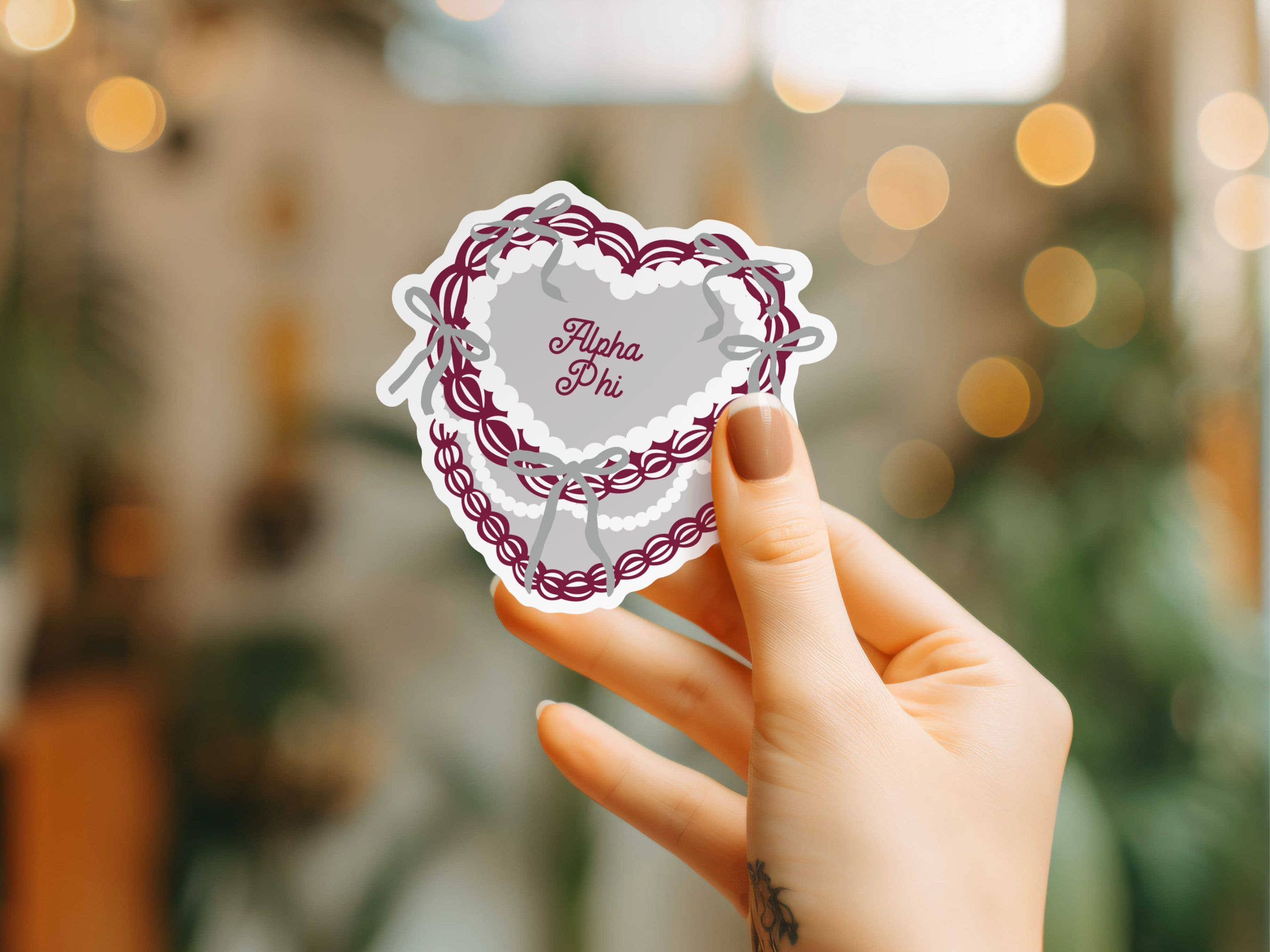 Aspen and Lark - Wholesale Sticker - Alpha Phi Sticker - Cake2