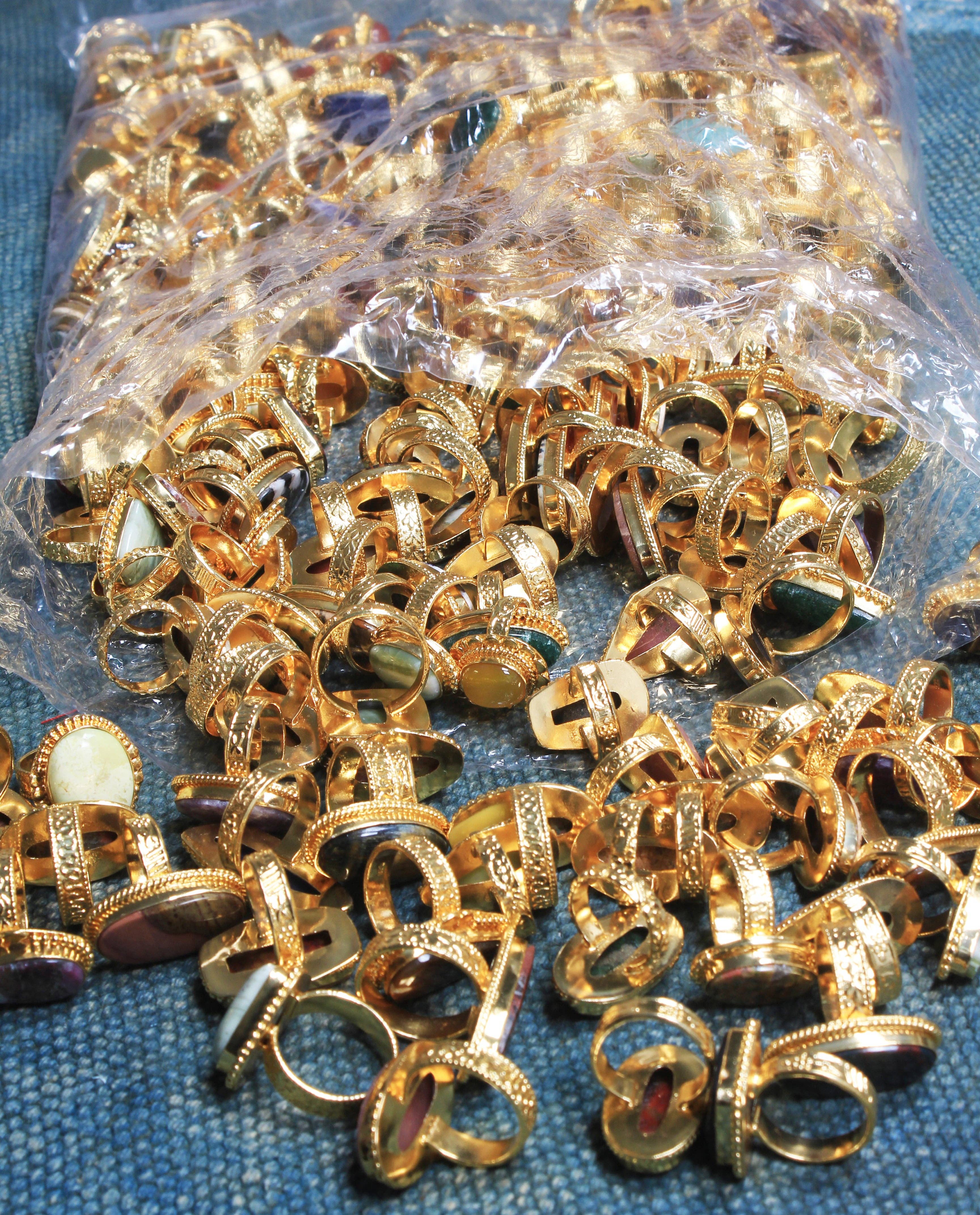 Handmade Jewels – Engroshandel Statementring – Boheme Krystal Ringsæt - Sølvbelagt, Blandede Størrelser, Assorterede Design21