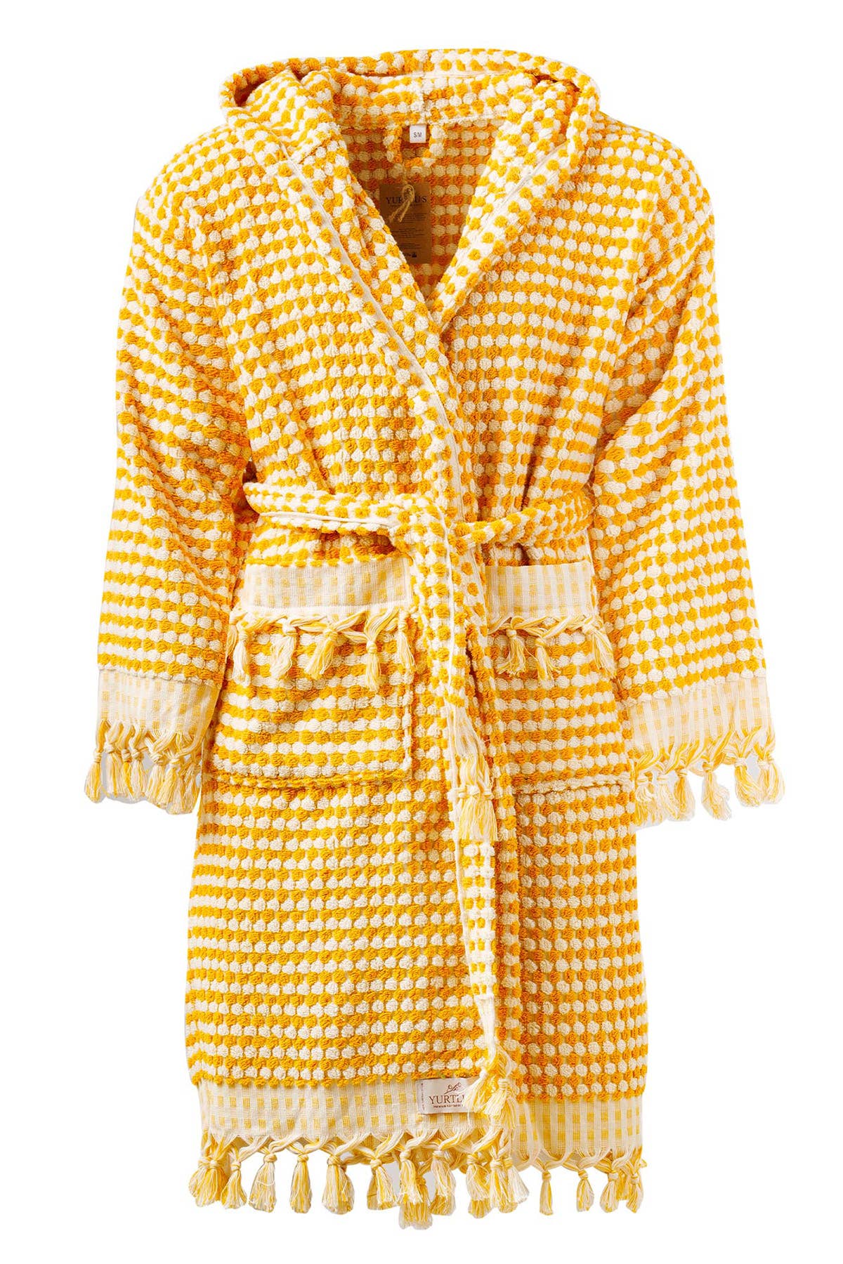 YURTLUS - Wholesale Robe - Women's - Unique 100% Cotton Pockets Bathrobe, Bubble Handwoven Robe20