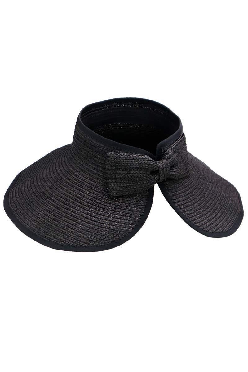 Assorted Pack And Go Paper Straw Wide Roll-up Sun Hat for wholesale on Faire11