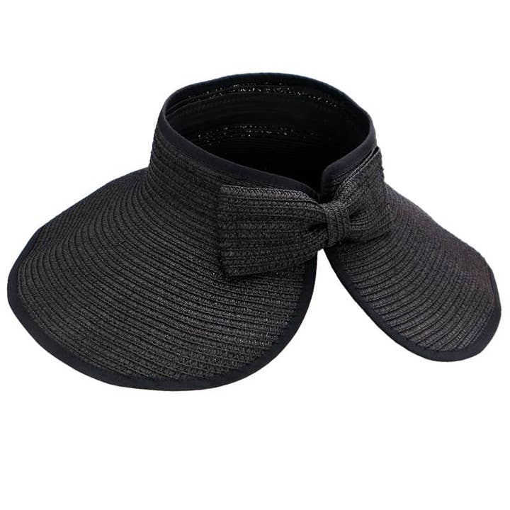 Assorted Pack And Go Paper Straw Wide Roll-up Sun Hat for wholesale on Faire11