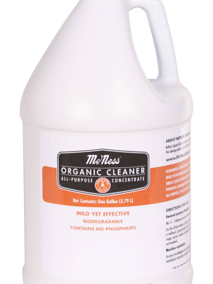 McNess Organic Detergente concentrato multiuso per la vendita all'ingrosso da parte di McNess Home Products/Sugar River Trading Co