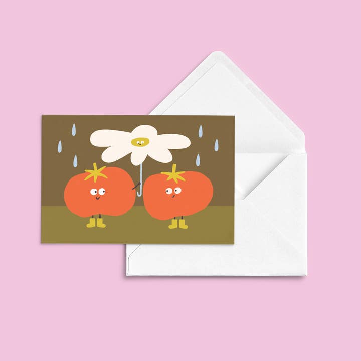 Regenwetter-Grußkarte für den Großhandel von Anne-Julie Dudemaine