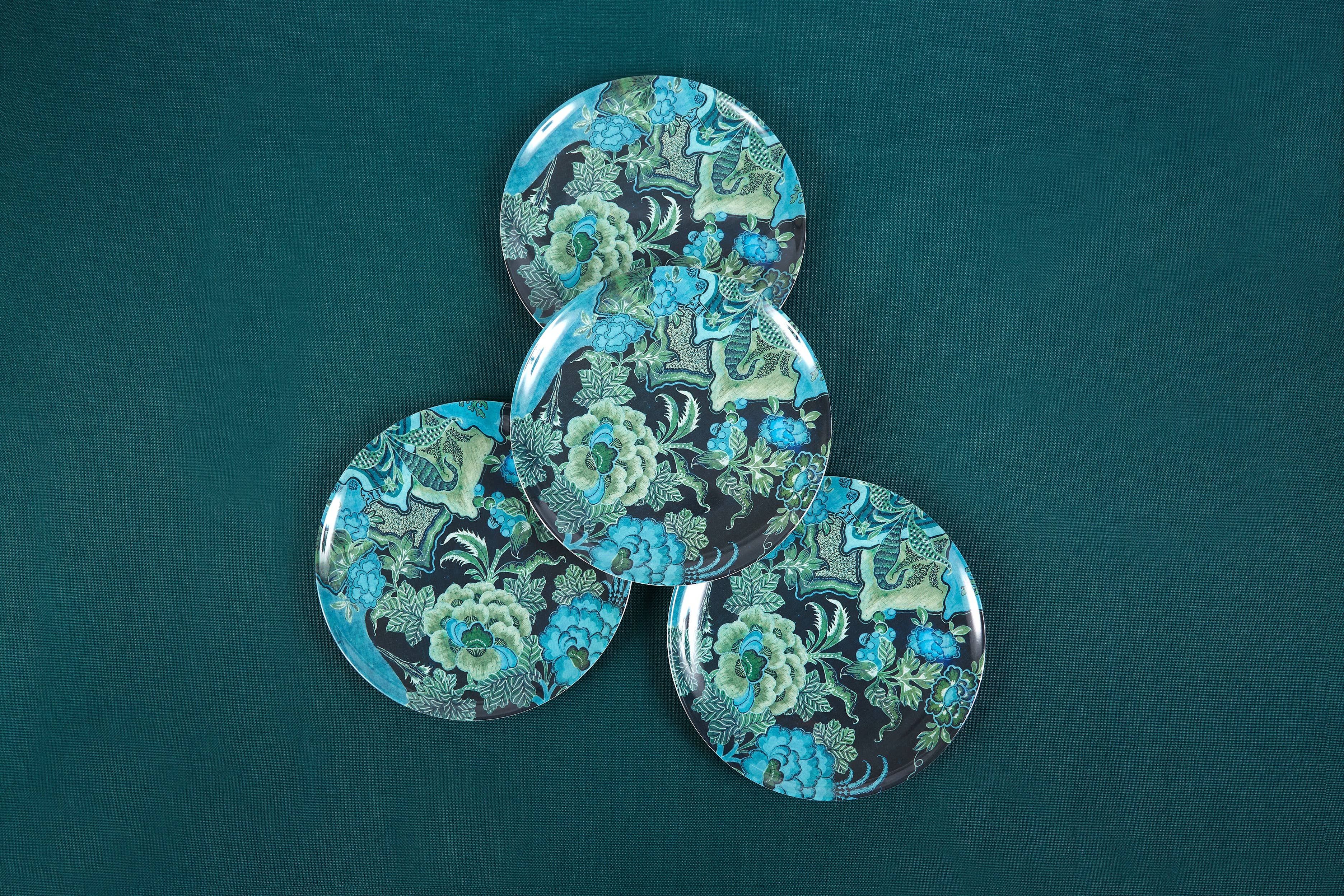 Siren Song – wholesale Dinner plate – Palampore Blue Dinner Plates Set of Four   1