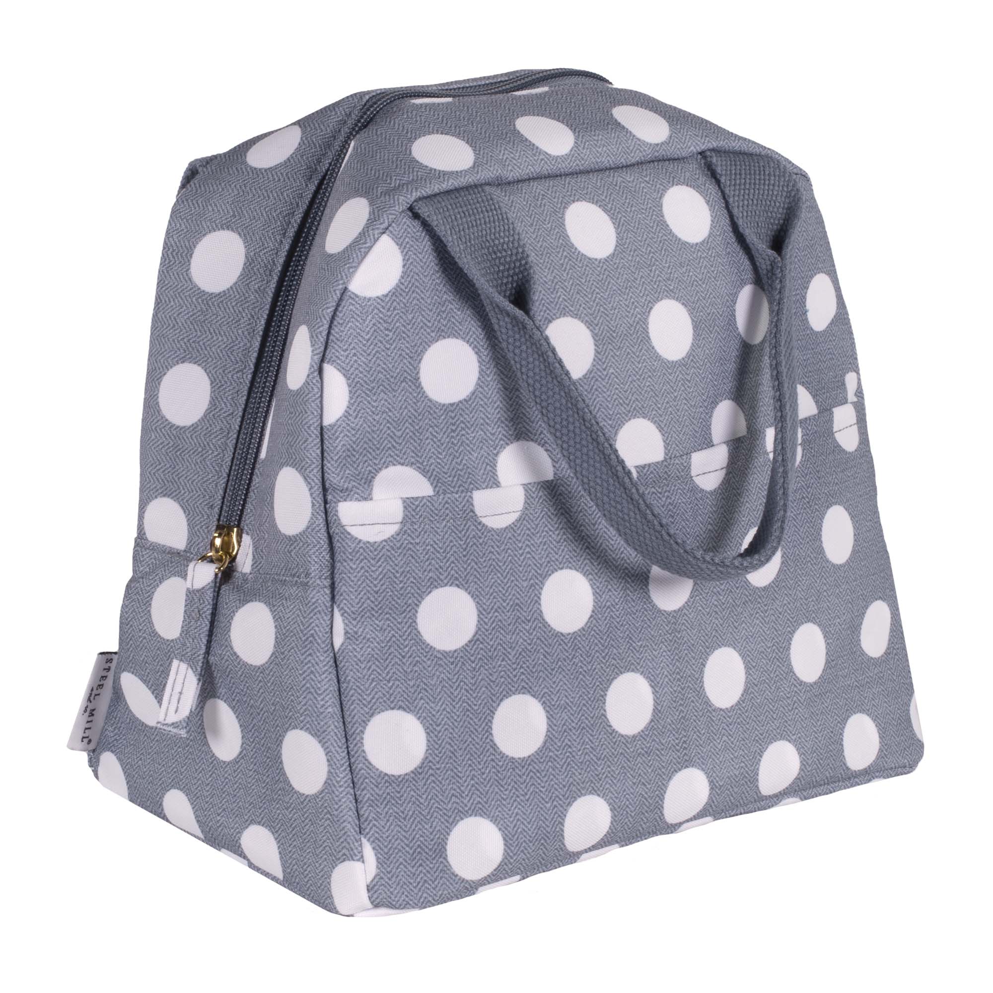 Steel Mill & Co UK – wholesale Lunch bag/box – Lunch Tote, Textured Large Dots1