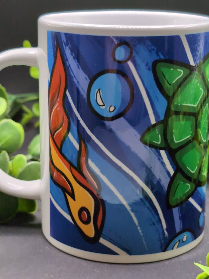 Custom Art Mug By Ojibwe Artist for wholesale by Moonbeam Healing