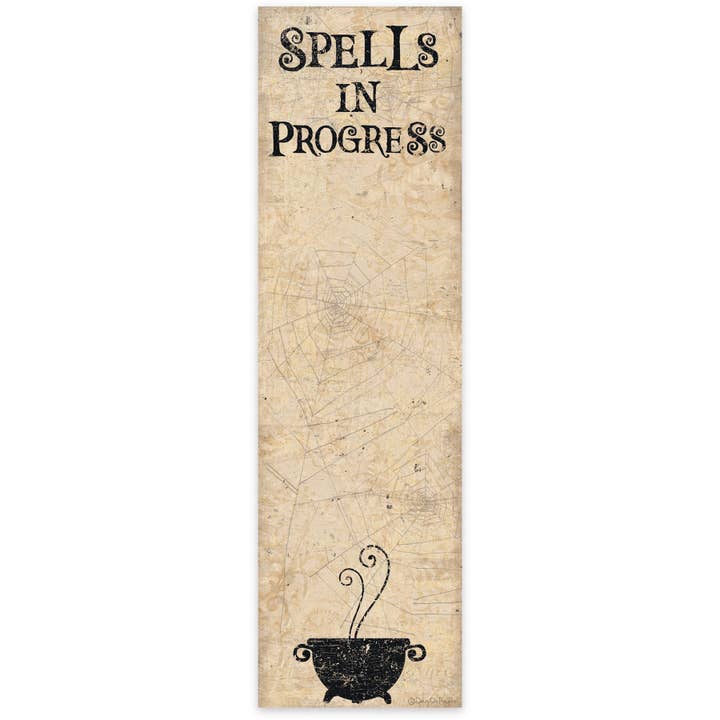Primitives by Kathy - Wholesale Stationery/Notecard Set - Spells In Progress Cauldron List Pad