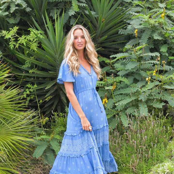 AZURRA PRINT JACKIE MAXI DRESS for wholesale by Jaase