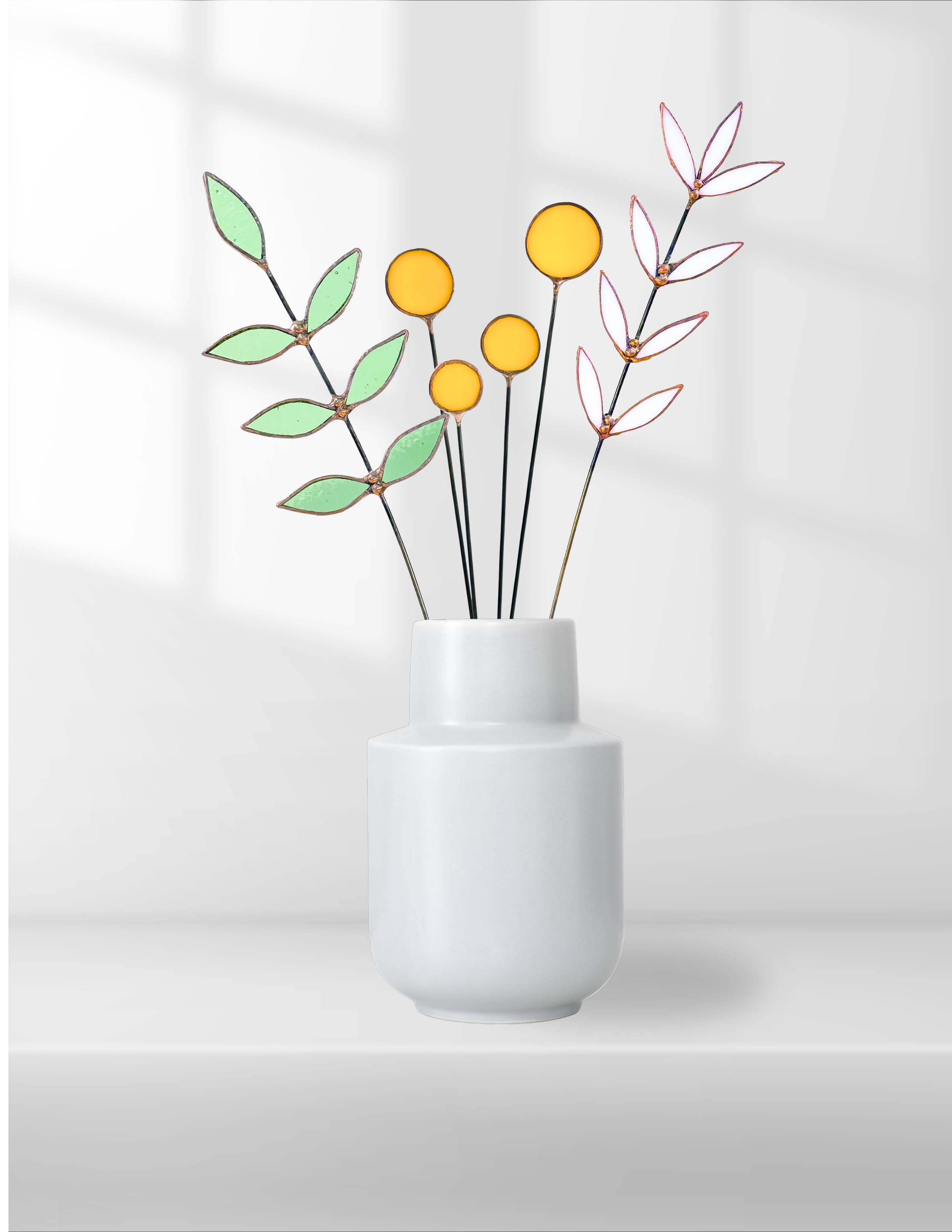 Samara Designs Studio - Wholesale Artificial Flowers - Glass Billy Button Set2