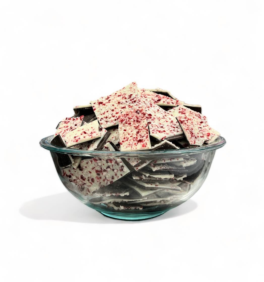 Carolina Chocolate Company - Vendita all'ingrosso Barretta di cioccolato - Corteccia di menta piperita 6oz1