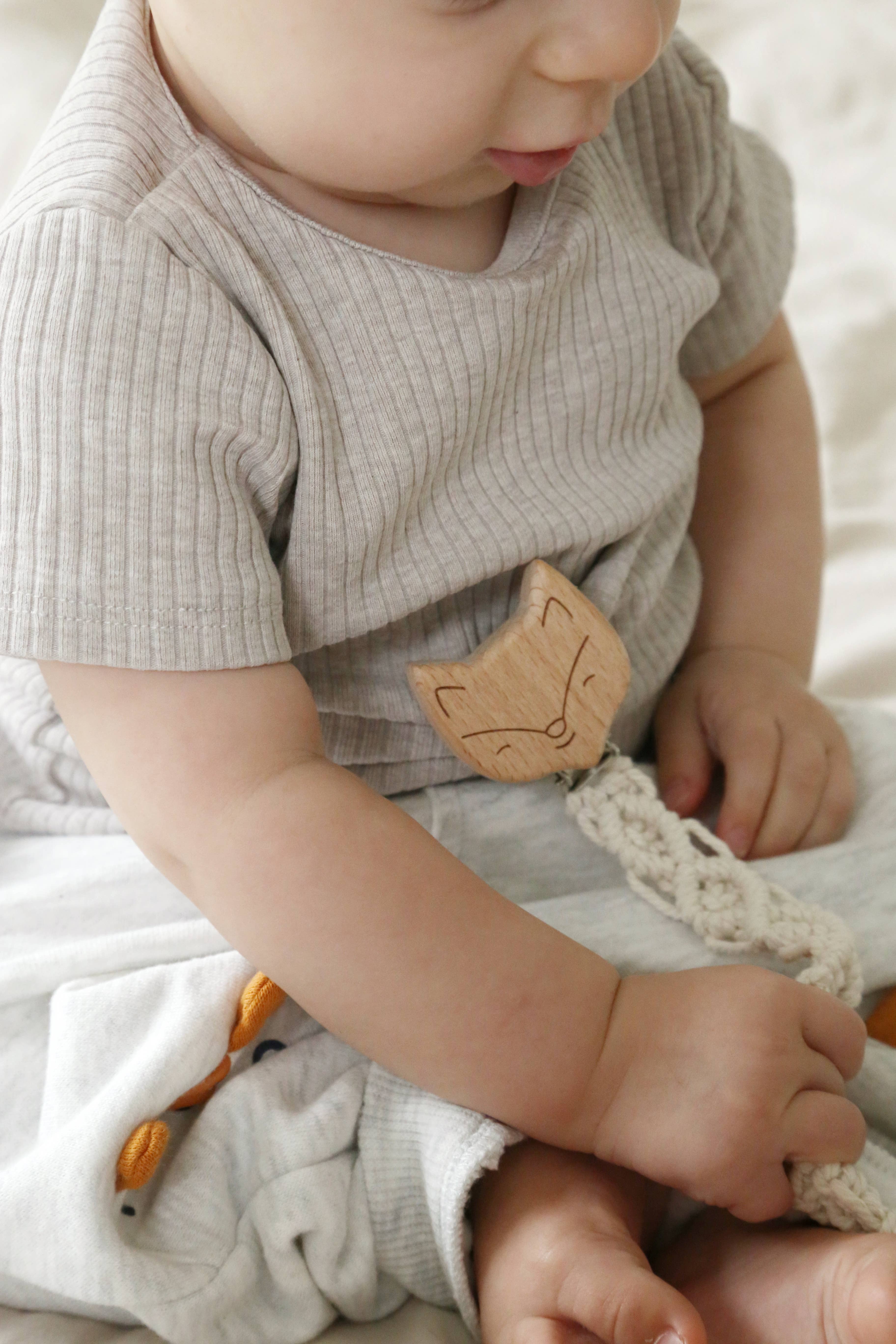 The Frenchie Knot - Wholesale Pacifier Clip - Baby - Pacifier clip fox3