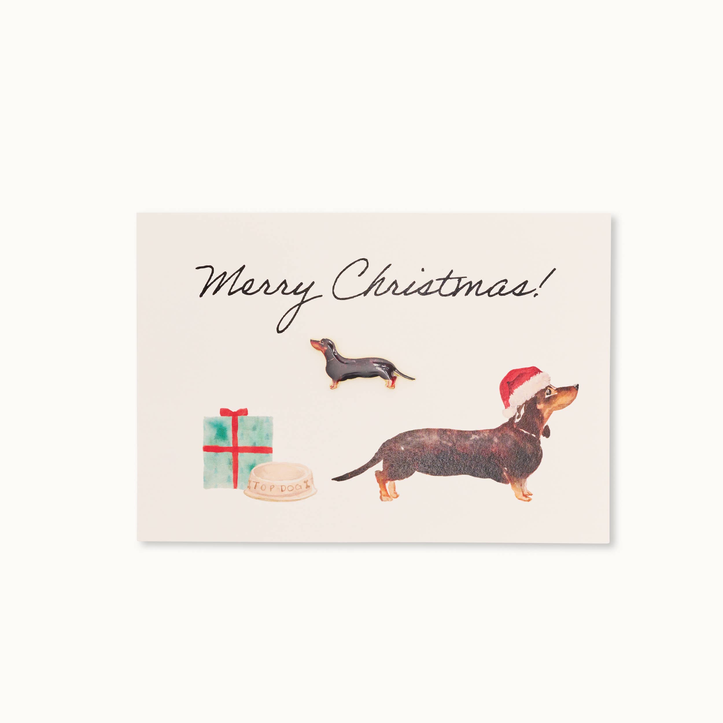 by Vivi. – Großhandel Armband mit Charms/Anhängern – Pin-Karte: Frohe Weihnachten Dackel0