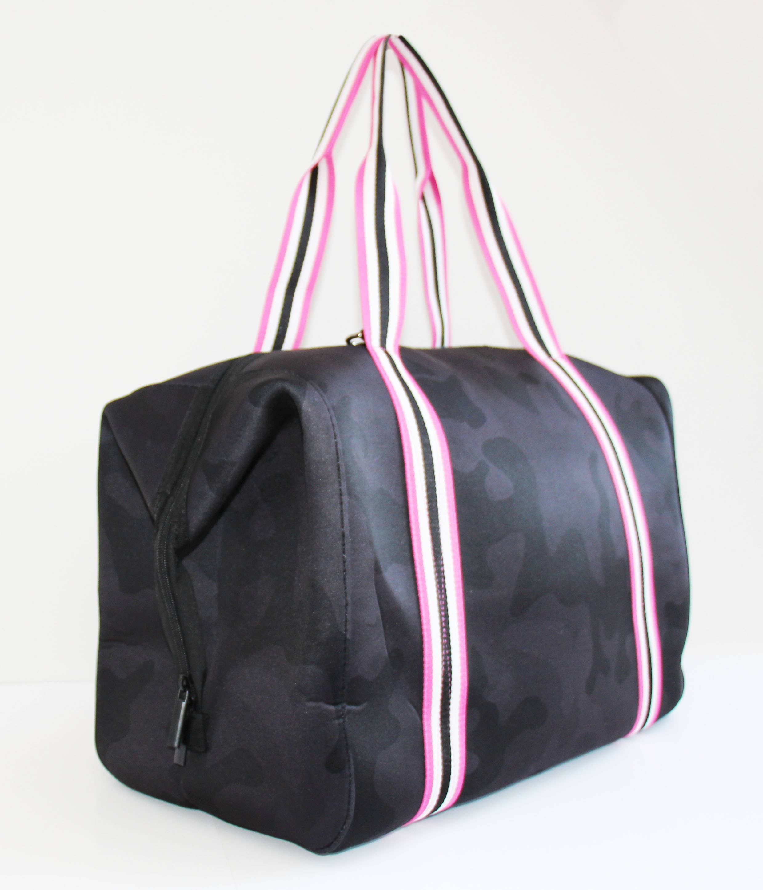 Lemonbella – wholesale Duffelväskor – Dam – Neopren Weekender Hollywood Black Camo - SLUTFÖRSÄLJNING2