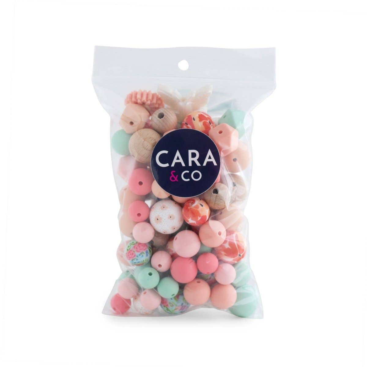 Cara & Co Silicone Craft Supply - Wholesale Beads - Floral Theme Silicone Bead Packs1