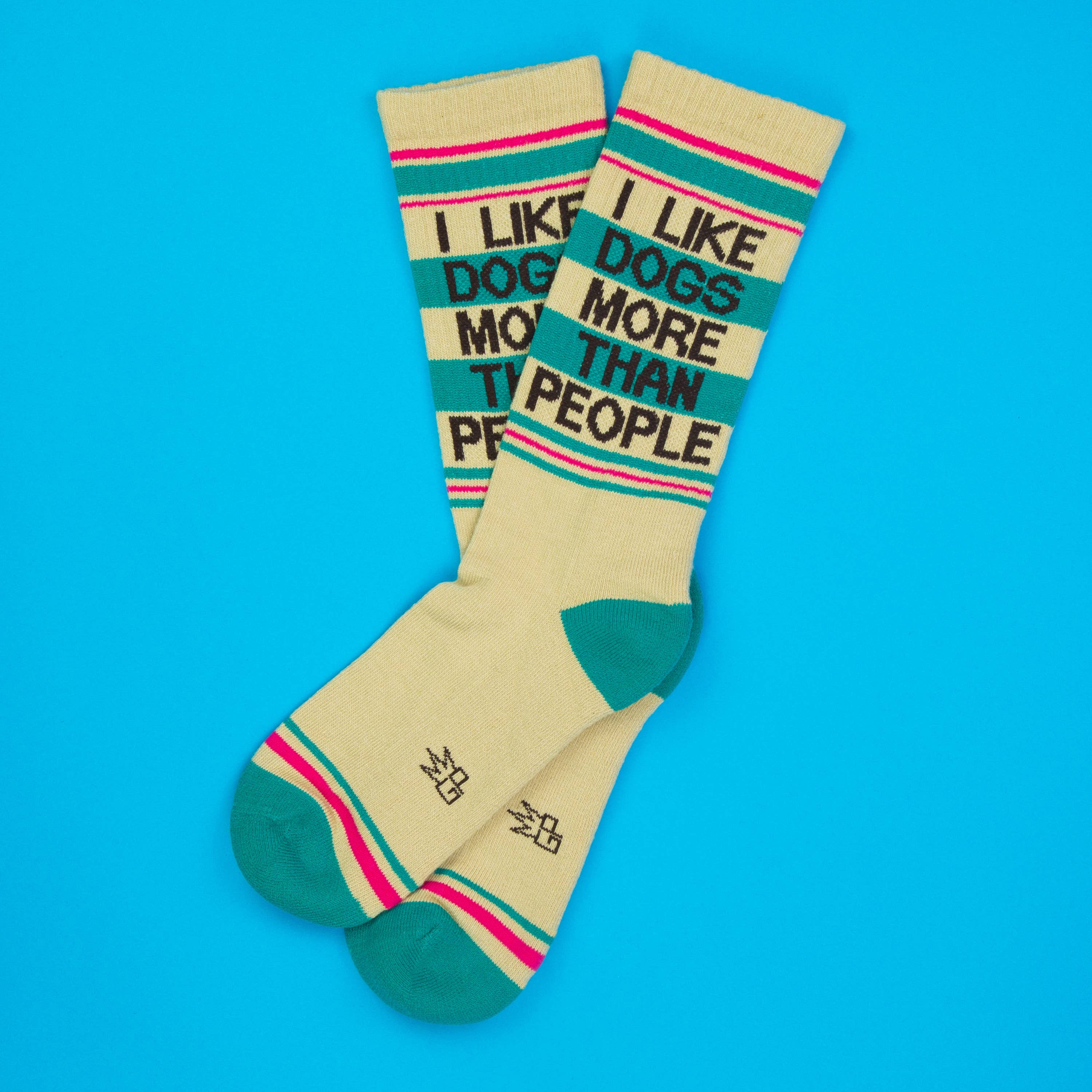 Gumball Poodle - Wholesale Socks - Unisex - I Like Dogs More Than People Gym Crew Socks1